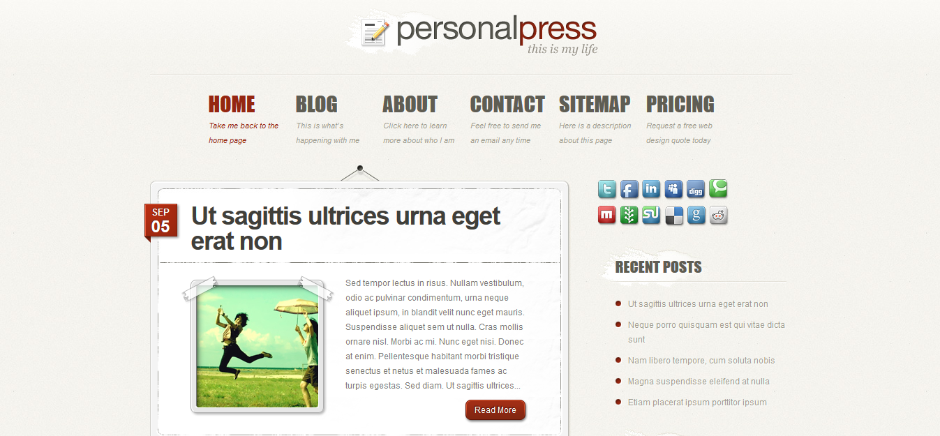 PersonalPress theme