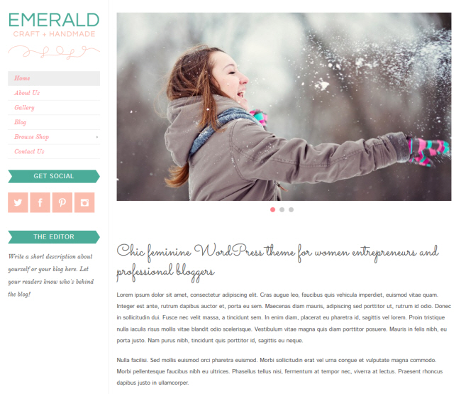 Bluchic Emerald Theme