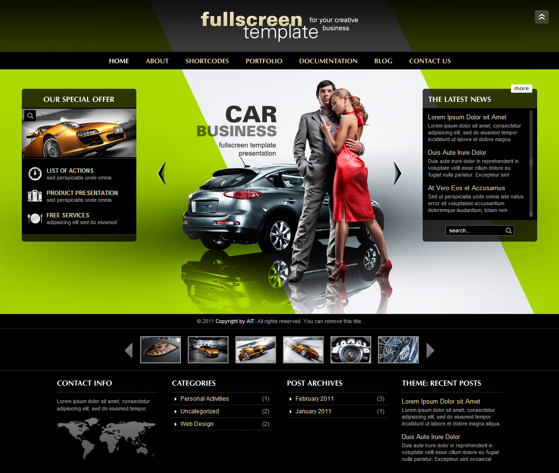 Ait Fullscreen Car Business
