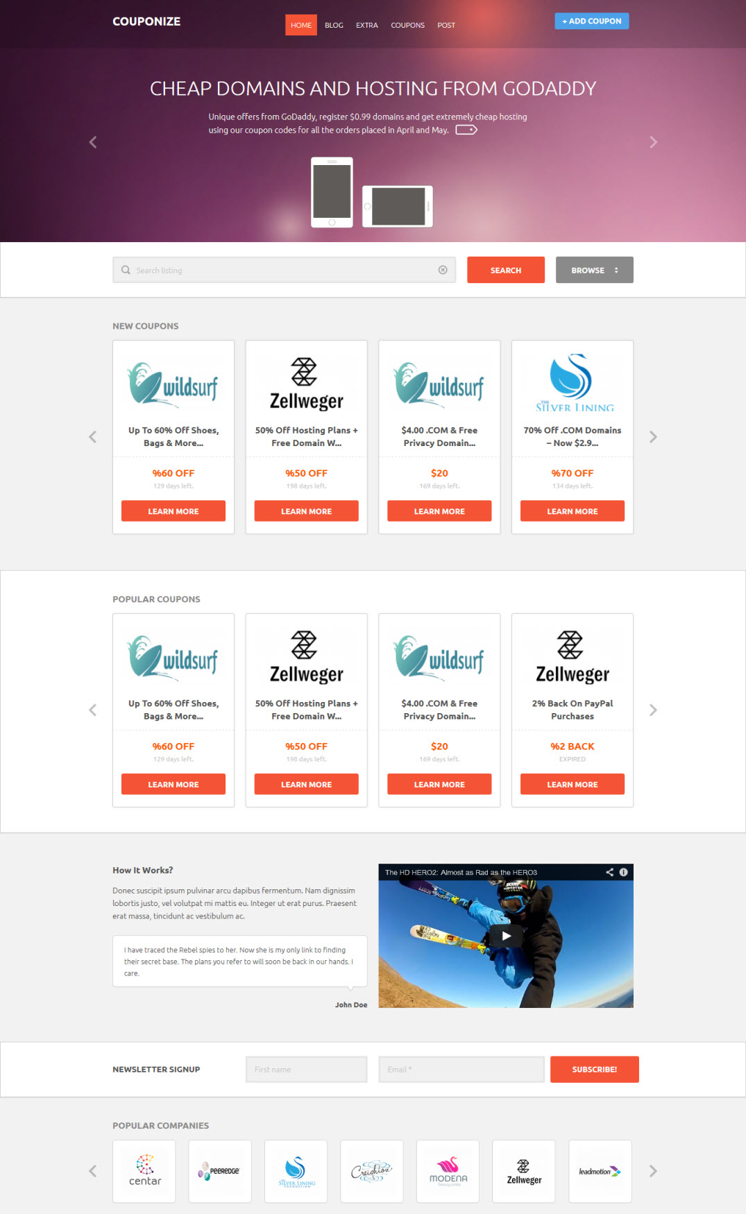 Couponize Theme