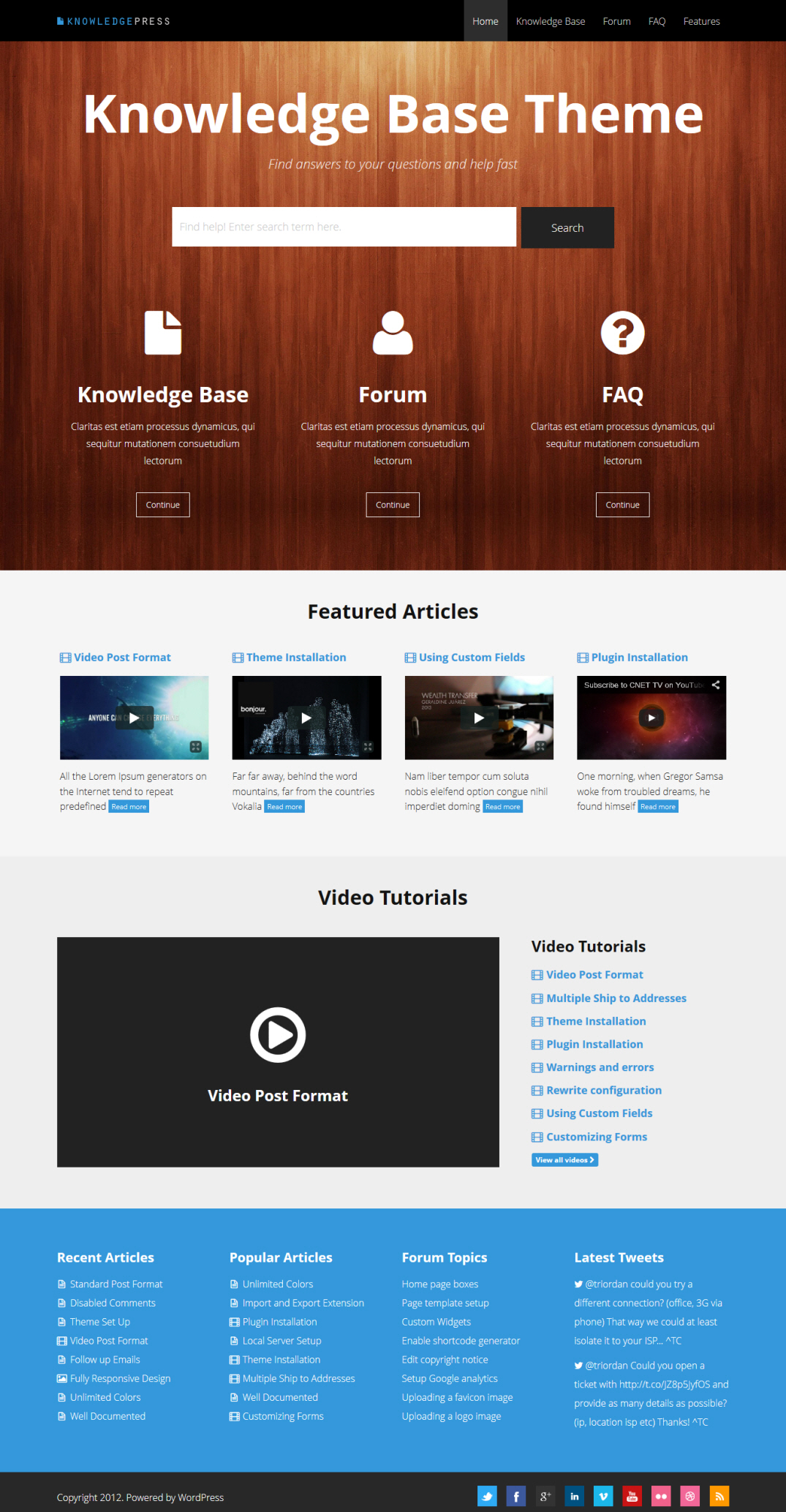 Knowledge Press Theme
