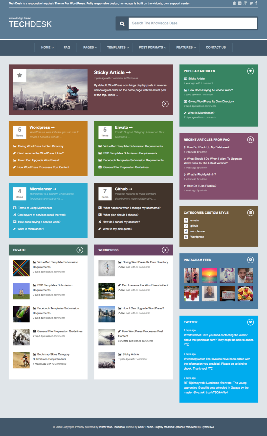 TechDesk Theme