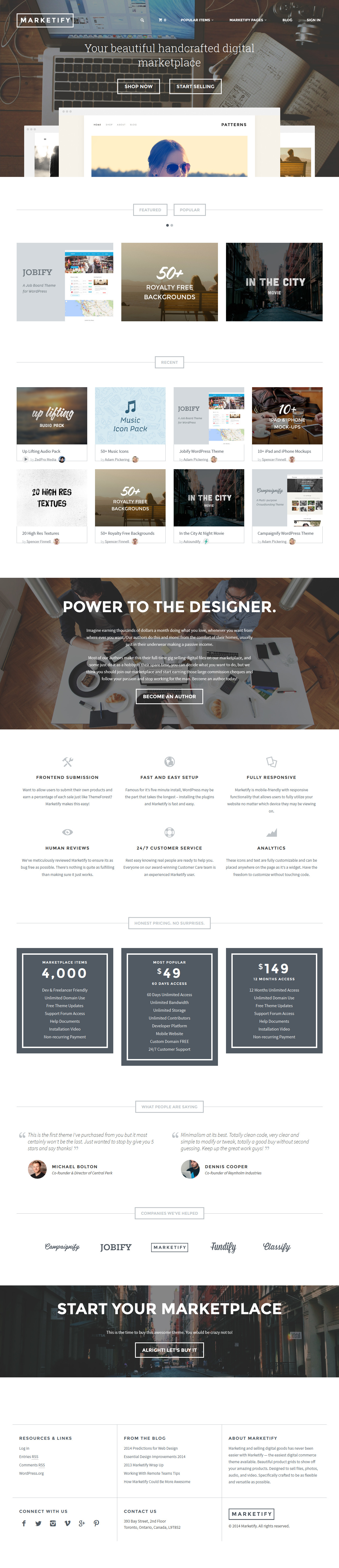 Marketify Theme