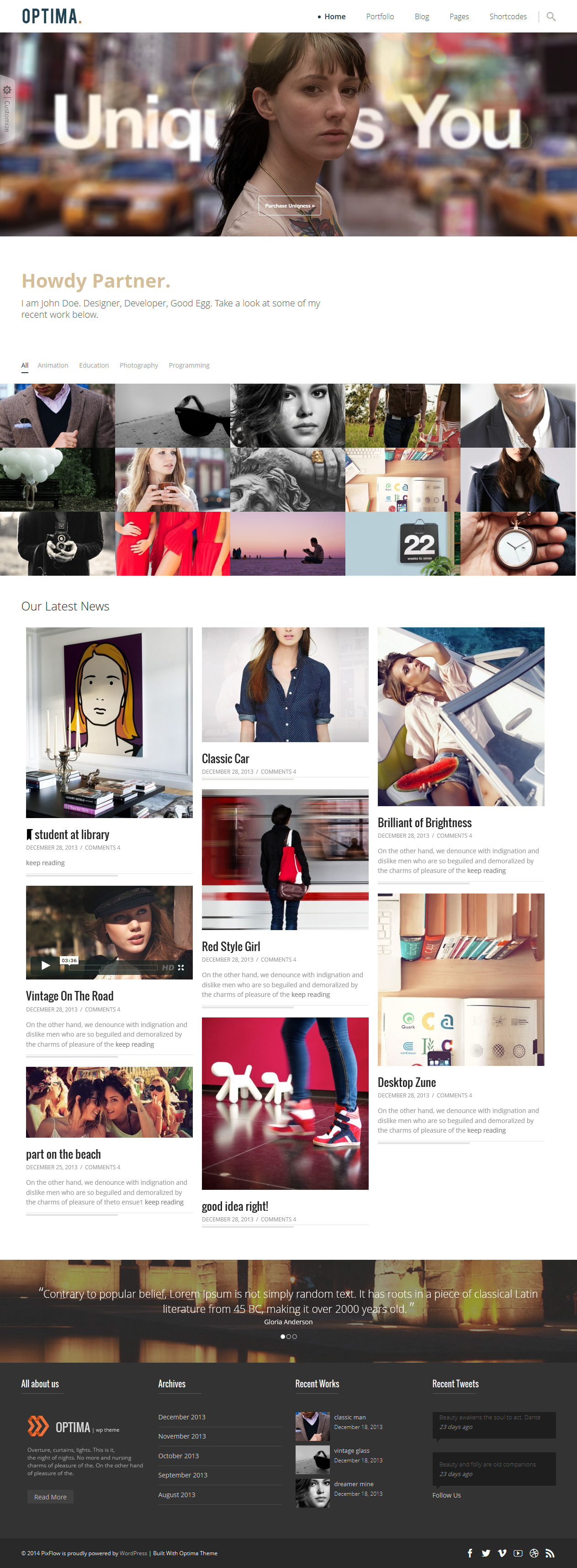 Optima Theme