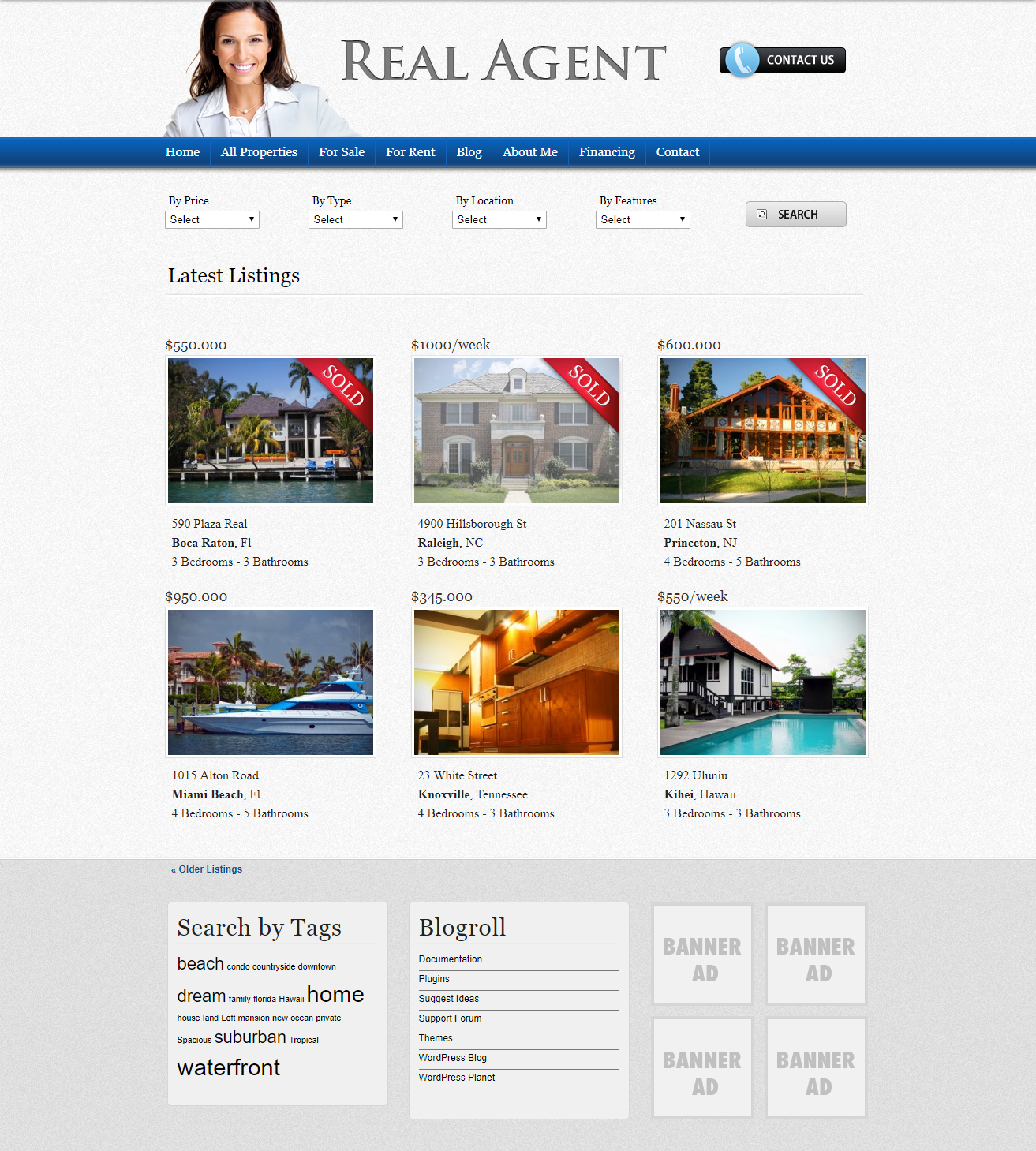 Real Agent theme