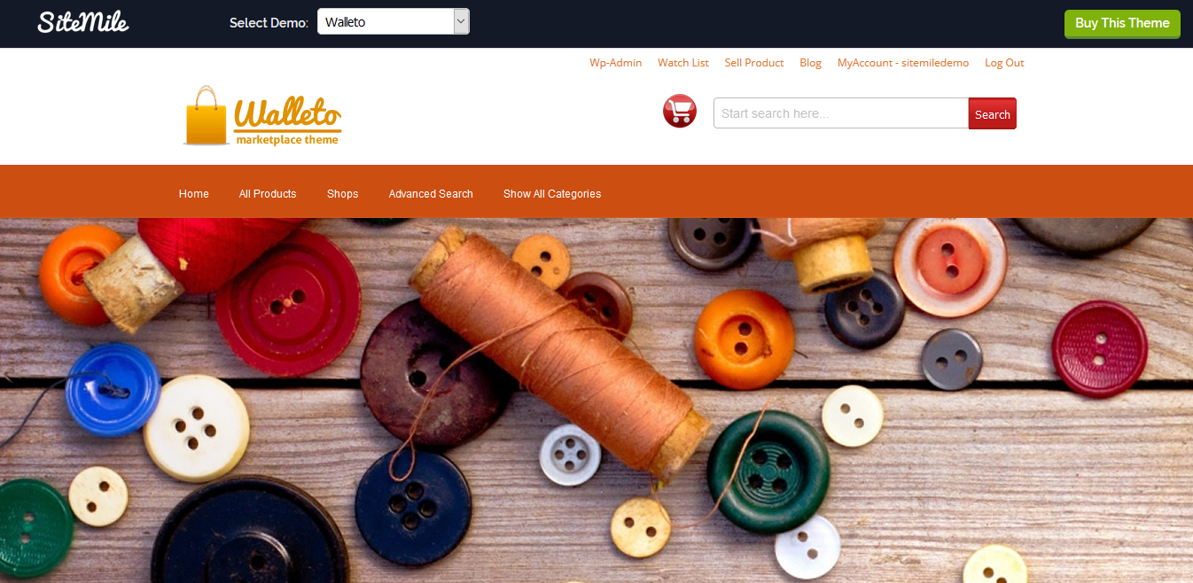 Walleto theme