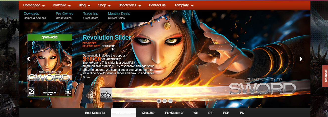 Gameworld theme